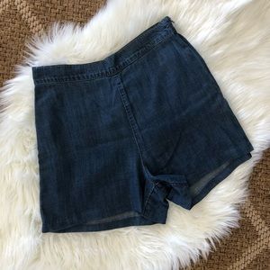 Abercrombie high waist denim shorts